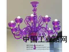 廠家直銷(xiāo)亞克力蠟燭燈臥室燈具吊燈 紫虹燈飾